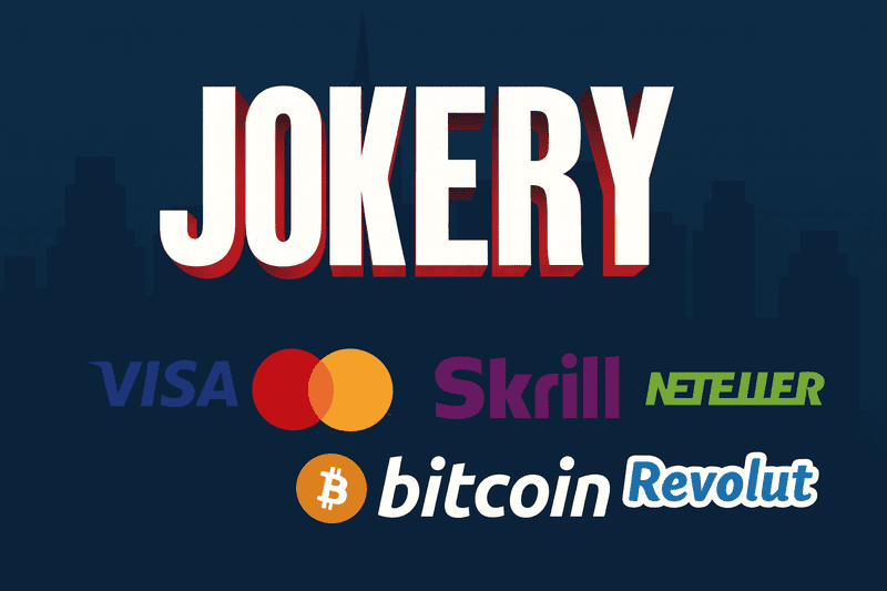 Betalingsmetoder hos Jokery Casino